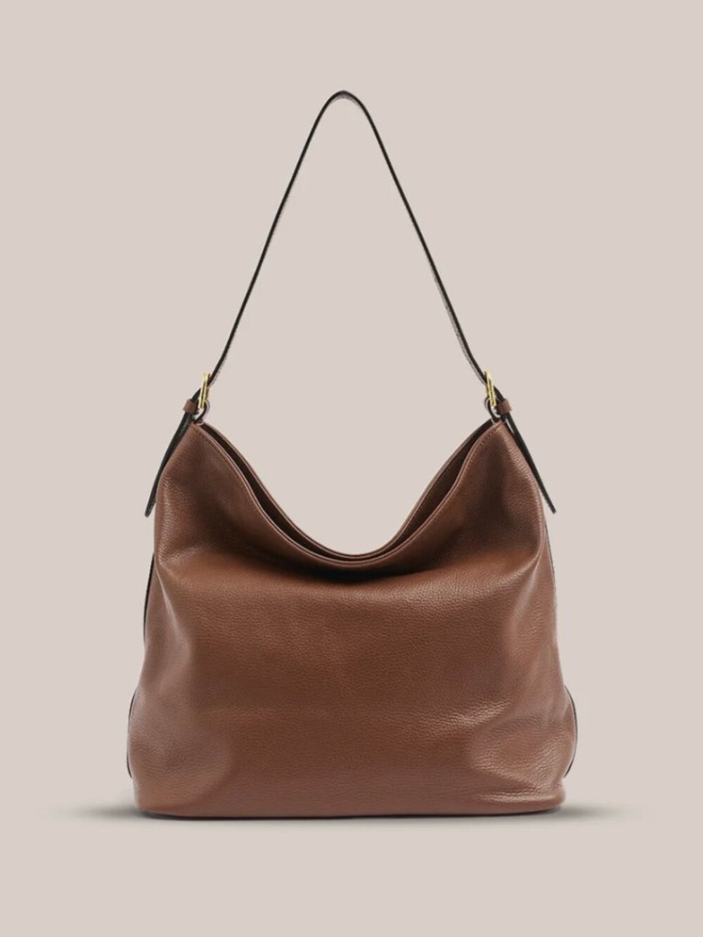 Vestirsi Serena Mocha Leather Hobo Bag
